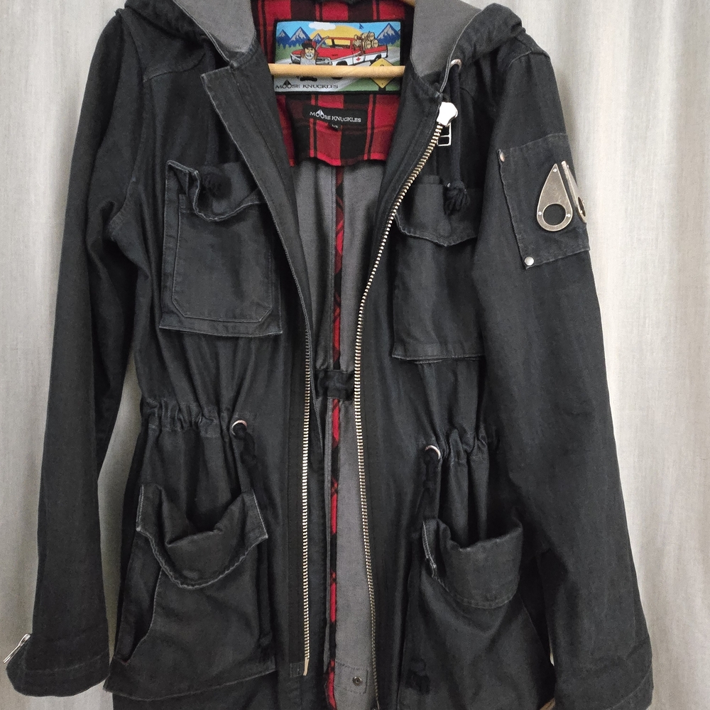Black Women's Jacket with Red Lining